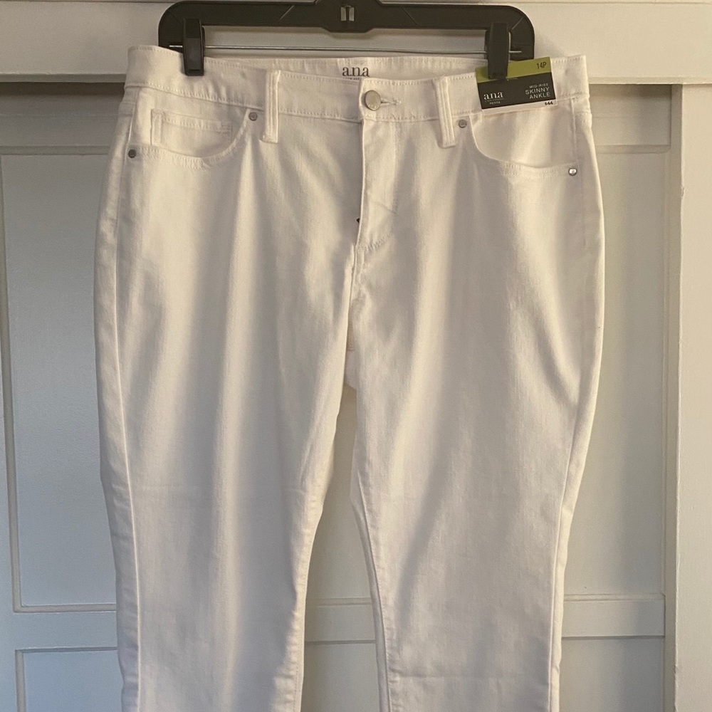 a.n.a-White Skinny Jeans
